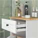 Armario de Baño MDF HOMCOM, hogar - baño Blanco