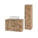 Conjunto de muebles con lavabo individual y columna Teren 80 Madera