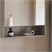 Armario de Pared con Espejo con 2 Puertas BZR134-NG SoBuy Gris
