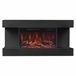 KAMINIO Eléctrica Chimenea LIZ - Chimenea Eléctrica de Pared Negro