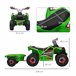 Quad Eléctrico Infantil PP, Metal HOMCOM Verde