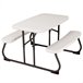 Mesa plegable picnic ultrarresistente infantil LIFETIME 82,5 x 90 x 53,5 cm UV100 Crema