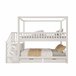 Cama litera 95x255 Blanco