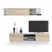 Mueble TV Kira 1 Estante 2 Puertas Roble/Blanco Blanco