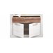 Vitrina baja 3 puertas VERONA  Blanco/ Madera