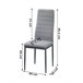 Silla de Comedor en Polipiel/metal Blanco