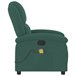 Sillón Reclinable De Masaje Verde Oscuro