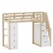 Cama alta para niños Cama alta para niños Natural/ Blanco