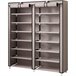 Armario Zapatero Tela 2 Puertas Cremallera Nyana Home 28 pares 92 Beige