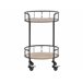 Beliani Carrito de cocina HIKO Negro