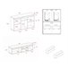 Set Naturale con patas Buffet-Mueble tv 160cm Roble/Negro Marron