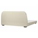 Beliani Cama con somier Poliéster ROISEL 201x226 Crema