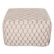 Beliani Puf SHORAN Blanco/ Beige