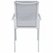 Set de jardín con mesa y 6 sillas ANZIO color gris Blanco