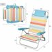 Aktive Silla plegable de playa 7 posiciones, con cojín Multicolor