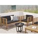 Beliani Fogón de madera KEDUNG Negro
