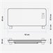 B Panel Calefactor de Cristal con WiFi W | UNIVERSALBLUE Negro