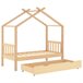 Estructura De Cama Infantil 166x87 Marron