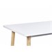 Beliani Mesa de bar CHAVES 50x110 Blanco