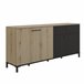 Aparador 4 puertas 1 cajón L180 cm - TRUST Marron