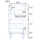 Mueble baño Alise 3 cajones espejo, sin lavabo, Blanco brillo Blanco