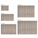 Alfombra de Bambú natural antideslizante 140x200 Gris