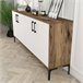 Aparador efecto madera 180 Blanco/ Madera