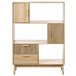 Beliani Librería LYNWOOD Madera Clara