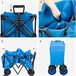 Aktive Carro playa plegable Azul