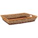 Bandeja rectangular de cuerda trenzada Marron