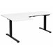Beliani Escritorio ajustable DESTINES 160x109 Blanco/ Negro