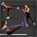 Banda de Resistencia Pilates 5 lb – 15 lb Cinta elástica Goma Fitness Gridinlux Morado