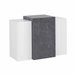 Armario mural efecto madera 90 Blanco/ Gris