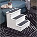 Escaleras para Mascotas Madera de Abeto PawHut Blanco