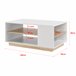 Mesa de Centro Trelleborg con estante aglomerado Natural/ Blanco