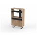 Buffet de cocina bajo OBIN. 2 Puertas y 1 cajón. Negro/ Madera