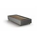 Cama individual en tela Gris