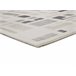 Alfombra geométrica con relieve FLORA - ATTICGO 160x230 Plateado