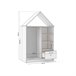 Armario vestidor juvenil Misty Cloud 110 Blanco/ Madera