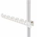 Perchero telescópico Havneby Ajustable Metal/Plástico Blanco