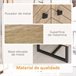 Aparador de Cocina Melamina de Madera, MDF, Metal HOMCOM Marron