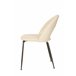 Silla de comedor tapizada en tela RITA Beige