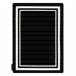 Alfombra HAMPTON Border cuadro 200x290 Negro