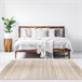 BAMBOO COOL - Alfombra Bambú Yeso 140x200 Blanco