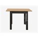 Mesa de cocina extensible INDUSTRY Negro/ Madera