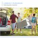Set de 2 Tumbonas Plegables Aluminio, Texteline Outsunny Gris Claro