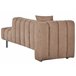 Beliani Chaise longue izquierdo Poliéster LANNILS Marron Claro