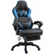 Silla Gaming Tilos En Simil Cuero Azul/ Negro