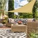 Toldo sombreo triangular Aktive Garden uv50 color crema Crema