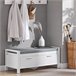 Zapatero Banco con 2 cajones FSR74-W SoBuy Blanco